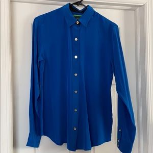 C wonder buttoned down silk top
